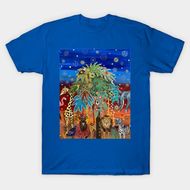 Party time in the savannah T-Shirt by MagaliModoux